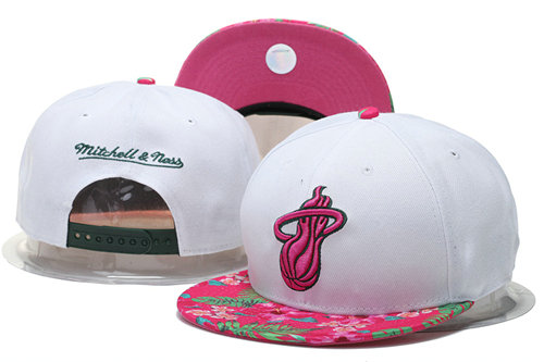 Miami Heat Snapback White Hat 2 GS 0620
